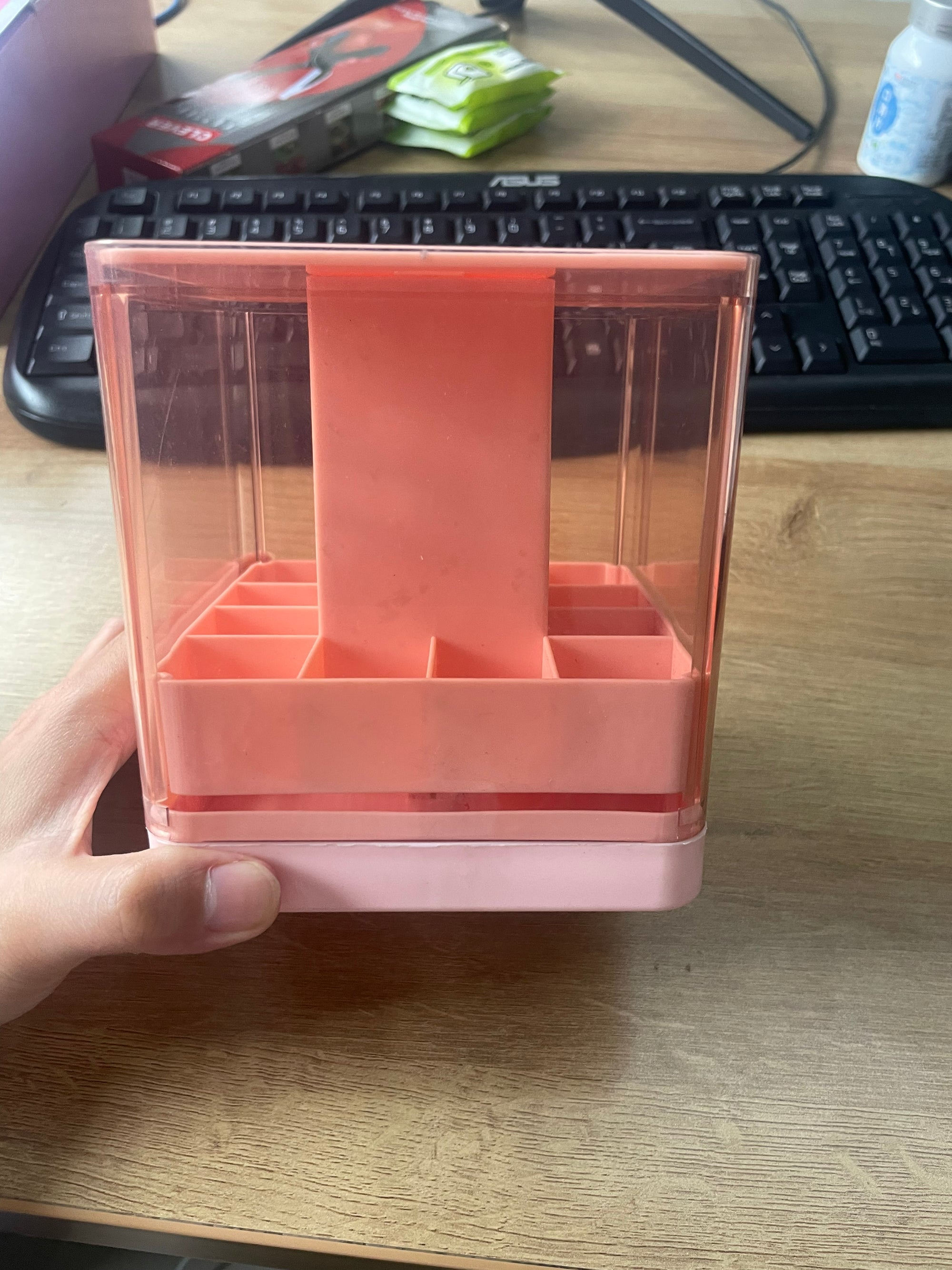 One Tap Cosmetic Organizer Storage Box