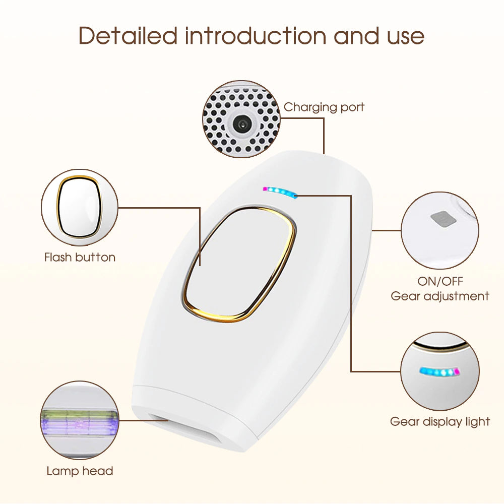 Mini Handheld Laser Epilator Hair Removal Device