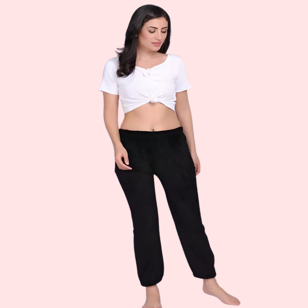 Women’s Stylish Fleece Warm Pajamas – Pack of 2