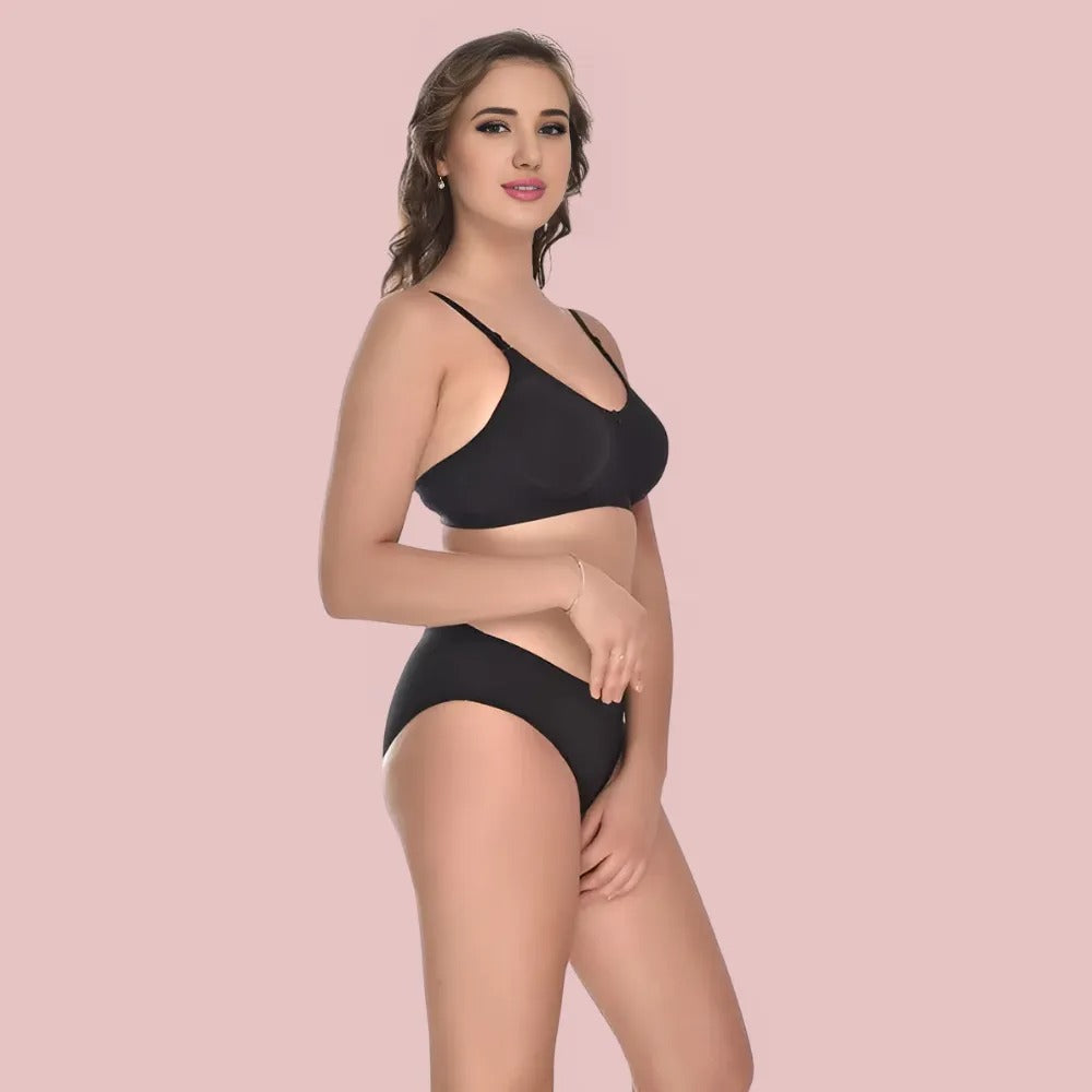 Soft Ease Cotton Comfort – Bra &amp; Panty Set (2-Pack)